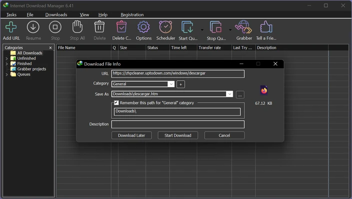 Internet Download Manager 6 IDM Free Download screenshot