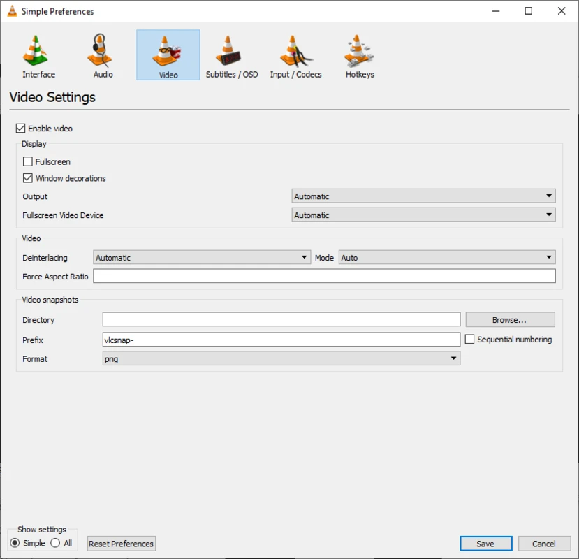 VLC Media Player screenshot