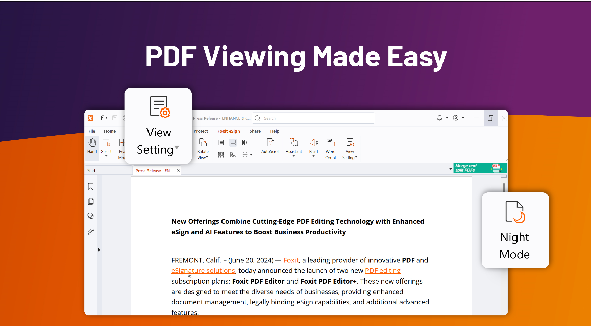 Foxit Reader 2026 Free Download screenshot