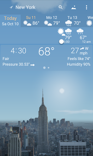 YoWindow Weather and wallpaper screenshot
